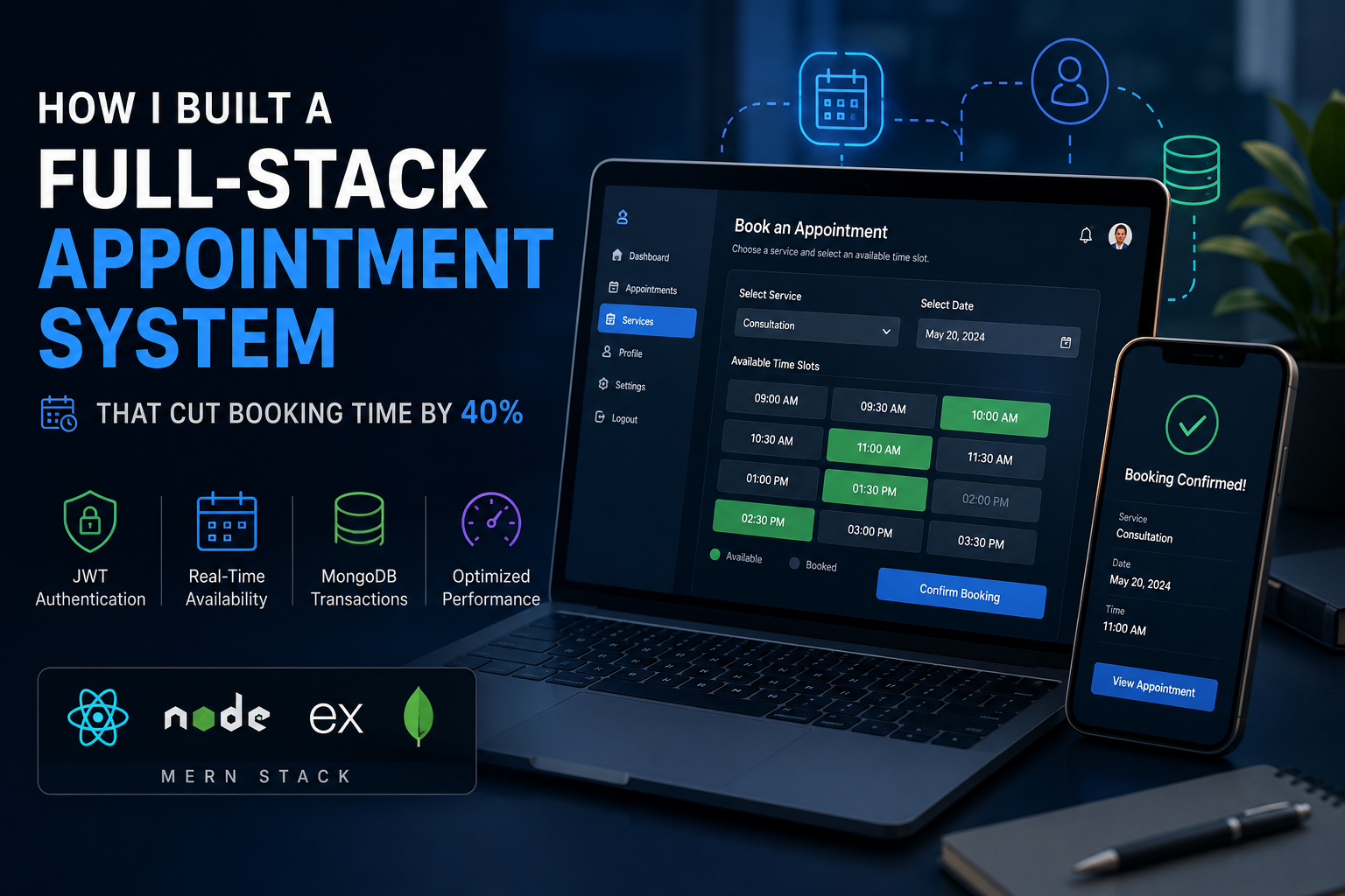 How I Built a Full-Stack Appointment System That Cut Booking Time by 40%